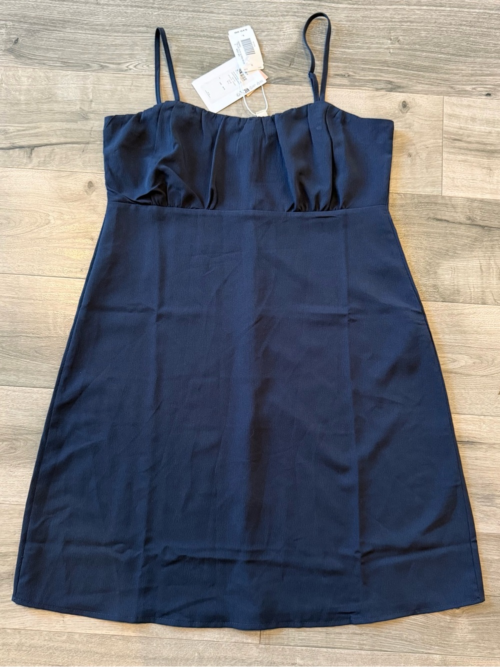 Only Navy Spaghetti-Strap Mini Dress
